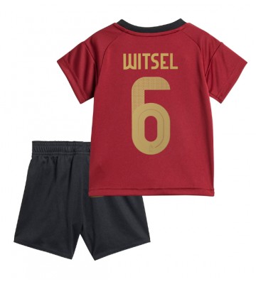 Belgien Axel Witsel #6 Hjemmebanesæt Børn EM 2024 Kort ærmer (+ korte bukser)